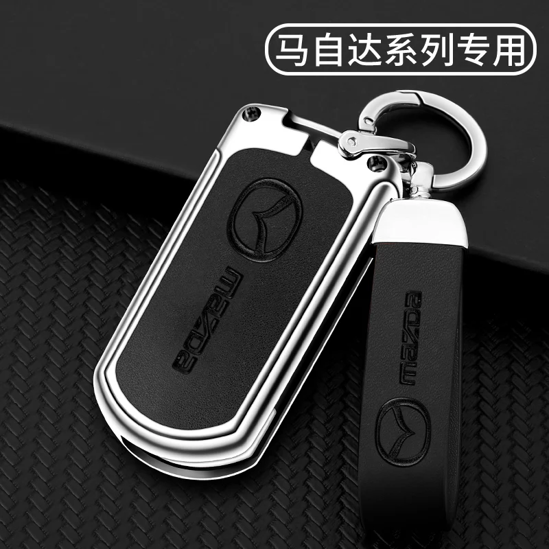 Car Key Case Full Cover Key Holder Shell For Mazda Demio 2 3 5 6 M3 M5M6 CX-5 CX7 CX9 RX8 MX5 MPV Cover Keyless Remote Fob Shell