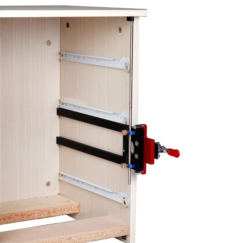 Suitable for installing drawer slides in woodworking cabinets, aluminum alloy drawer slide fixture with adjustable fixture