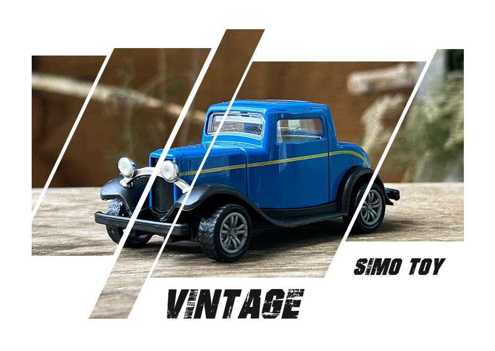Vintage Legierung Vintage Druckguss Auto Ford ein 1931 Modell Auto Klassiker zurückziehen Auto Modell Miniatur Fahrzeug Replik Geschenk für Kinder Erwachsene – Detail 2