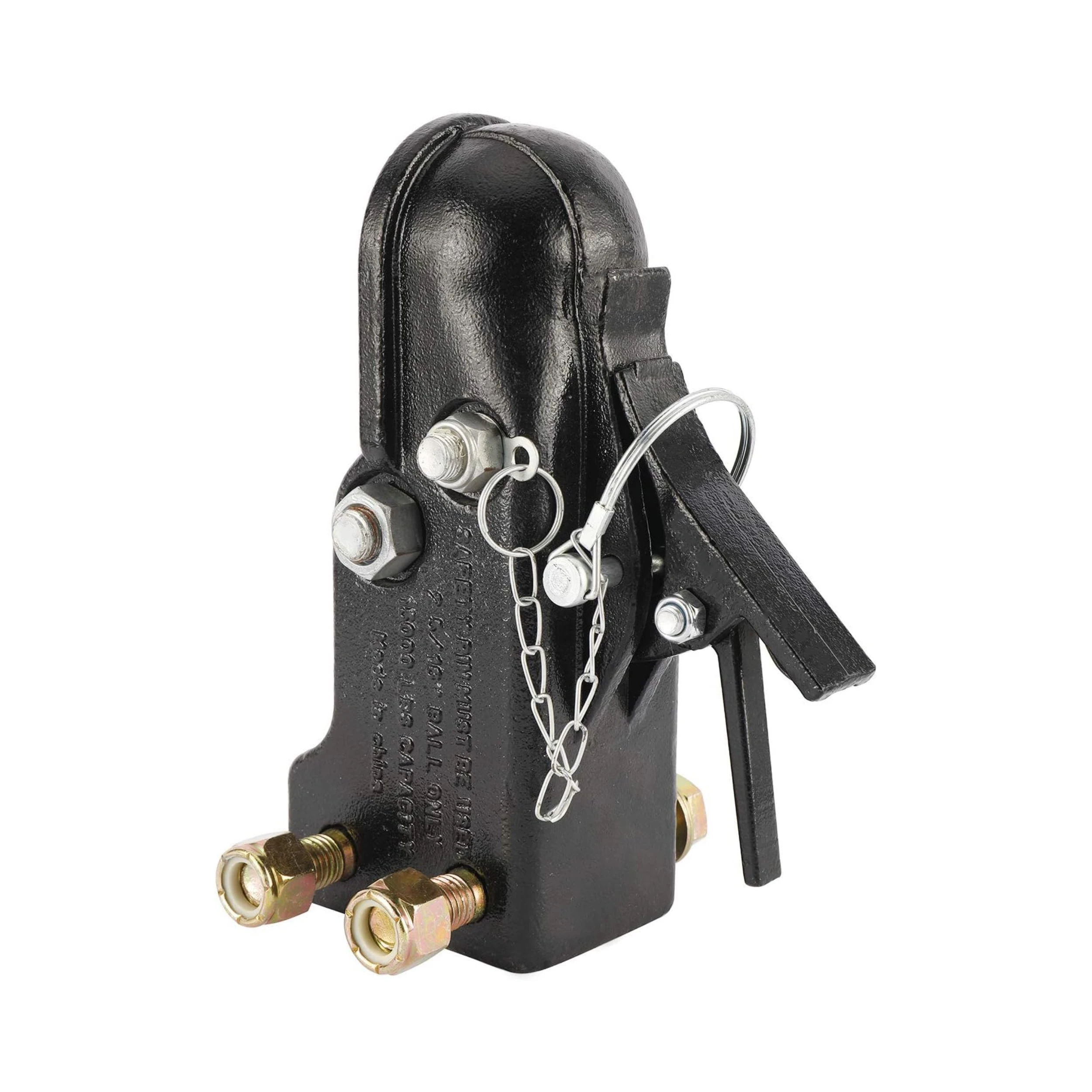 Channel-Mount Adjustable Trailer Coupler 2-5/16 Inch Hitch Ball 15,000 Lbs