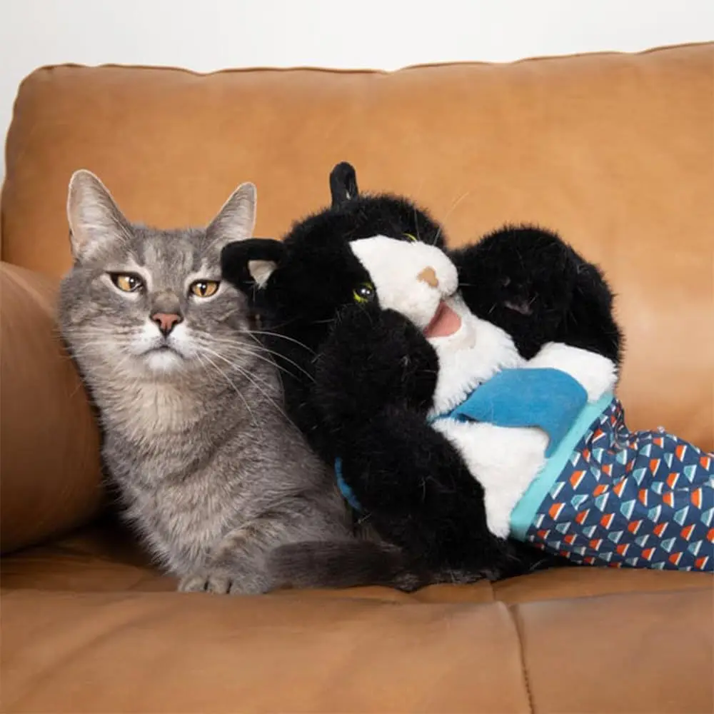 Katze Spielzeug Wrestling Handschuh Weiche Plüsch Katze Haustier Spielzeug Handschuhe Form Tier Hand Handschuh Heimtierbedarf Katze Puppen Zubehör Sicheres Spielen