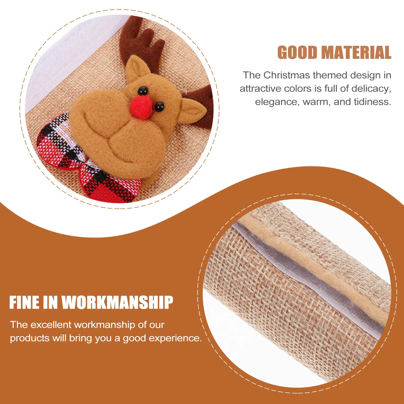 

4Pcs Xmas Refrigerator Handle Covers Kitchen Handle Protectors Decor Fridge Oven Microwave Knob Covers Holiday Decoration