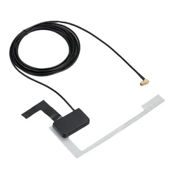 Active DAB Aerial with SMB Adapter Window Roof Windshield Antenna Hidden Adhesive Radio Stereo Receiver for Auto ATV Car Truck