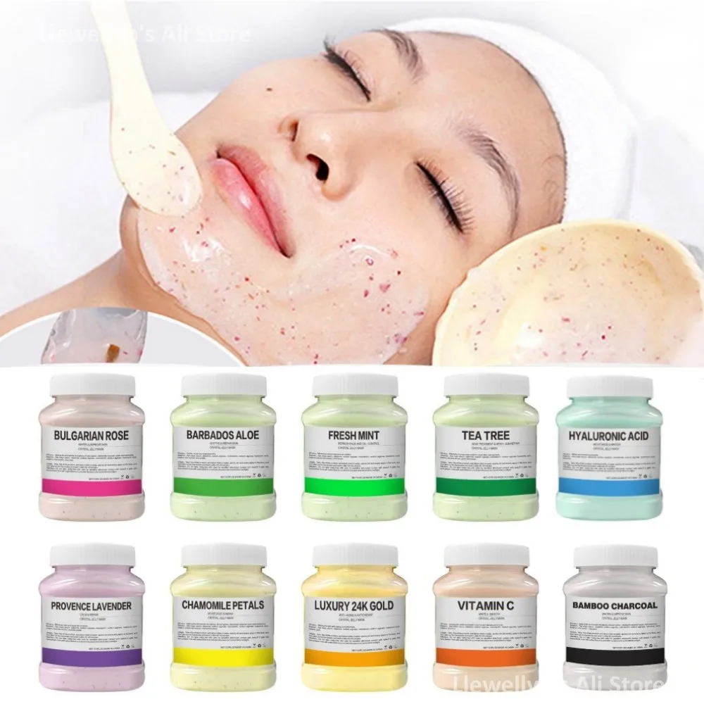 350g Soft Spa Hydro Jelly Mask Powder Anti-Aging Brighten Peel Off Diy Facial Mask Collagen Vampire Alginate Beauty Skin Care