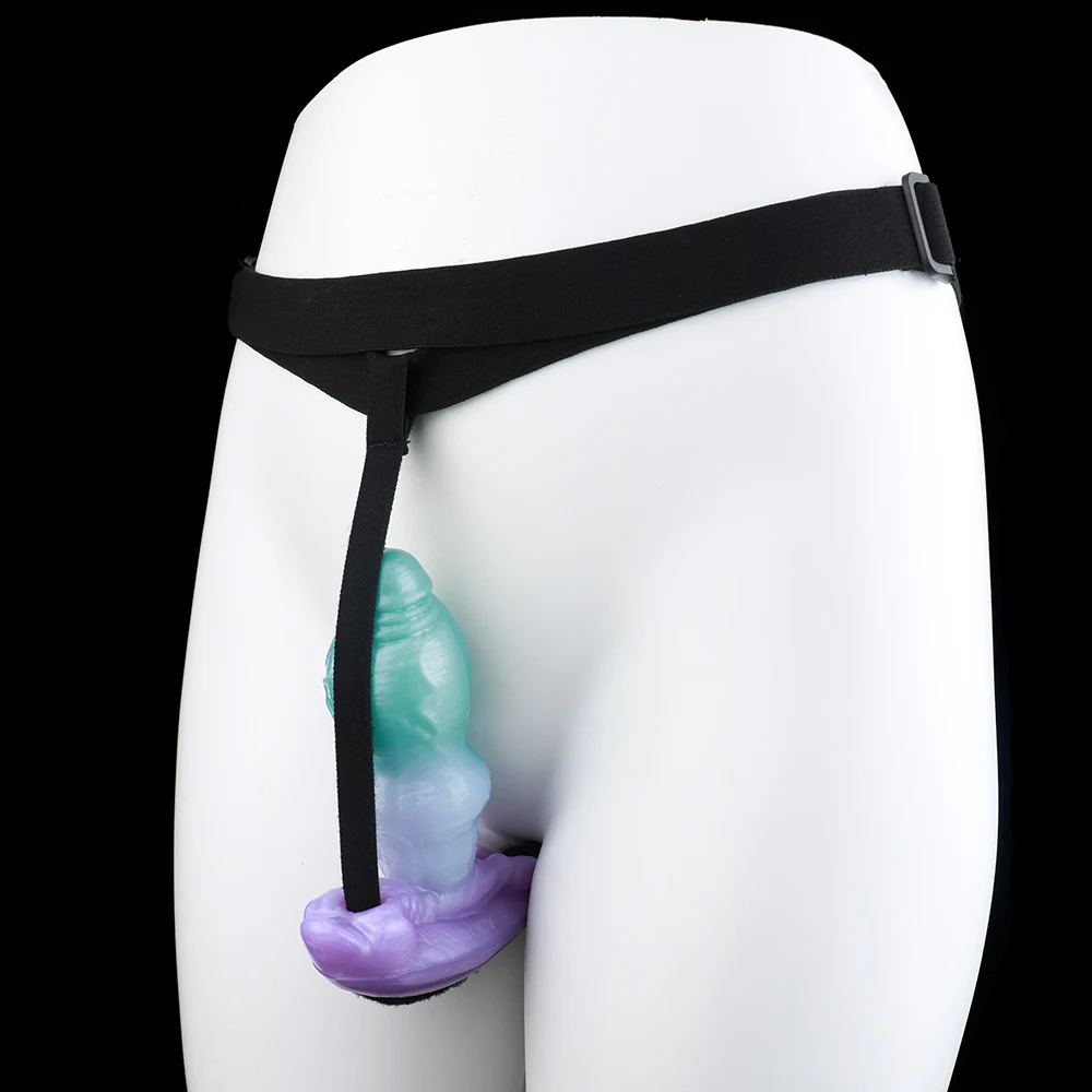 YOCY Vibrierender Riesenknoten-Analplug, kabellose Steuerung, Vibrator, tragbares Massagegerät, Monsterdildo, erotischer Mundknebel, BDSM-Sexspielzeug