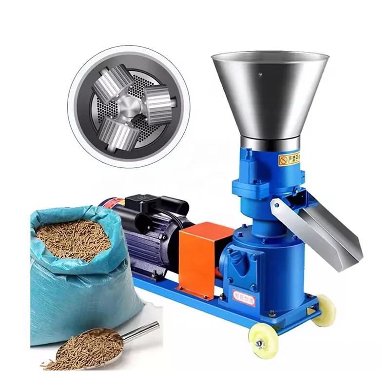 

Factory price poultry animal chicken feed pellet mill processing machine