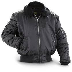 Winter B15 American Retro Bomber Jacket Fur collar Cotton Padded Military Tactical Flight Male