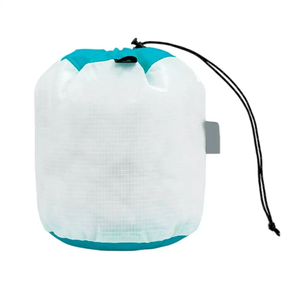 15D Silicon Coated Nylon Drawstring Bag with High Waterproof Rating PU5000mm for Camping For Travel and Outdoor Gear Storage