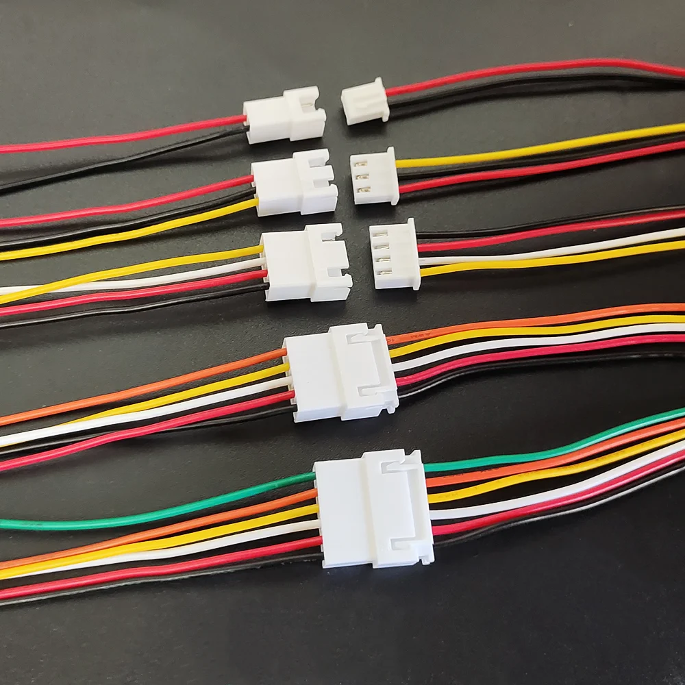 5/10Pairs JST XH 2.54 2P 3P 4P 5P 6PIN Male Female Plug Connector 2.54mm Pitch With Wire Cable Battery Charging Cable 10/15/20cm