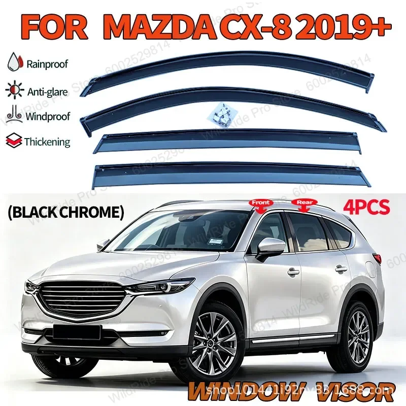 Cross Border Exclusive Window Visor Rain Guard for Mazda CX8 KG 2019 Car Accessories Weather Shield