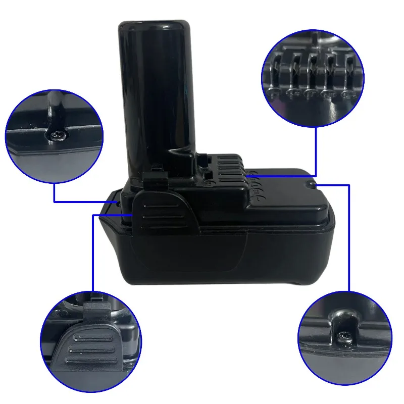 for Hitachi Cordless Drill Screwdriver DB10DL FCR10DL WH10DC BCL1015 10.8V 4.0Ah 12V Li-ion Rechargeable Battery