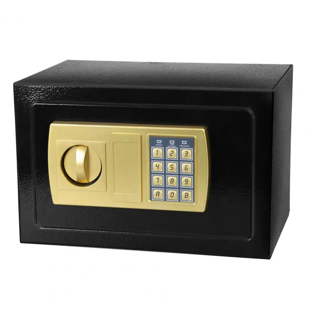 Small Safe Box for College Dorm Room Lock Box Home Safe Fireproof Safe Box for Cash or Document Mini Children Piggy Bank