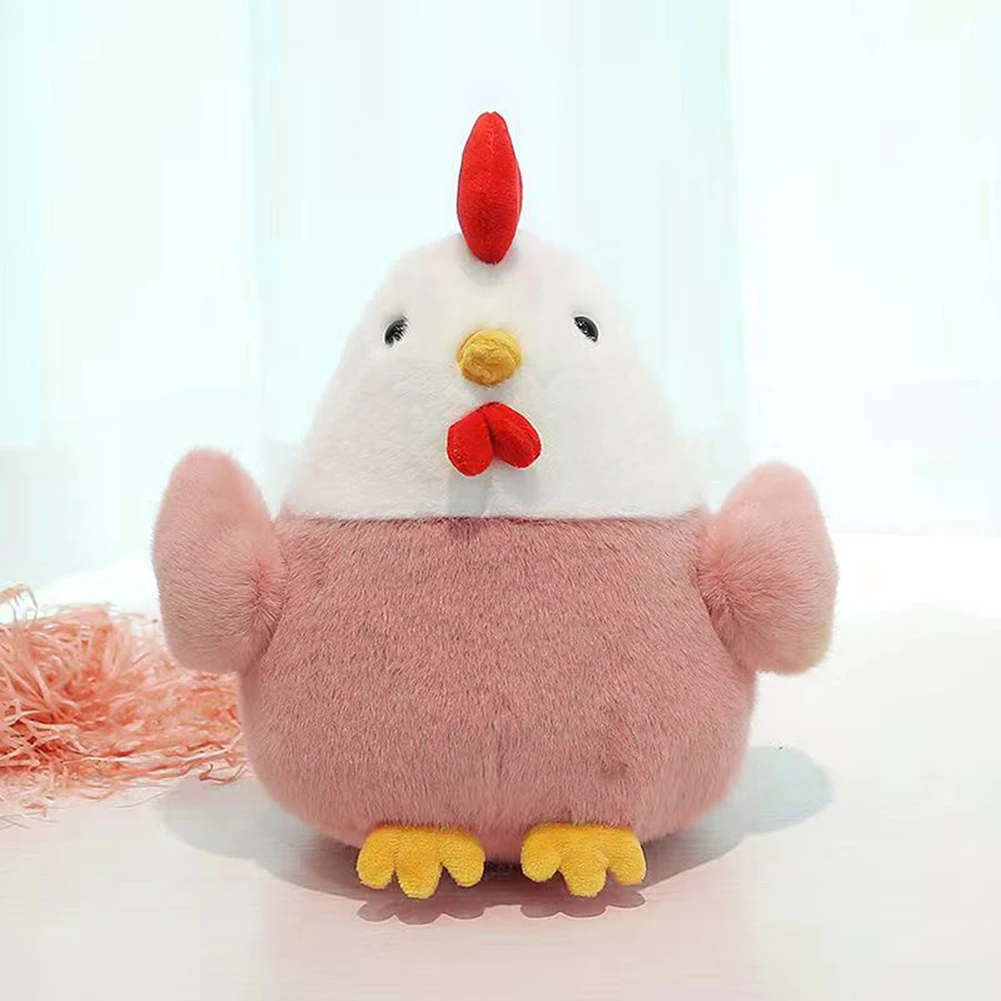 Kip knuffel zachte pluizige kip knuffeldier superzacht knuffelen knuffelige pop kussen voor kamer decor aanwezig voor vrienden