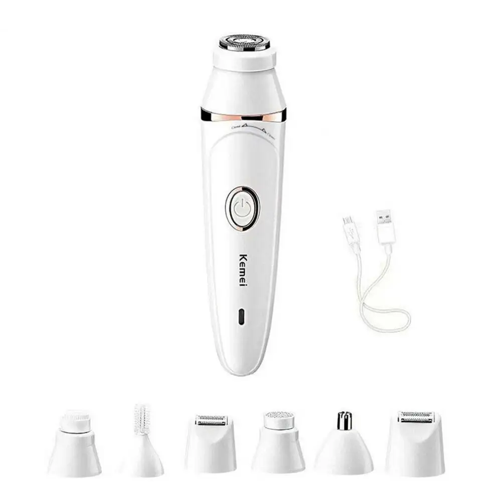 Epilator for Women Gentle Hair Removal Tool 7-in-1 Cordless Rechargeable Face Epilator Kit Smooth Painless Hair for Women