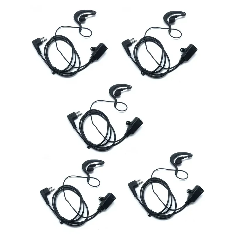 5PCS Earphone Headset with PTT Mic for HYT Hytera TC-500 TC-518 TC-580 TC-446S TC-600 TC-610 TC-620 TC-618 TC-700 Radio