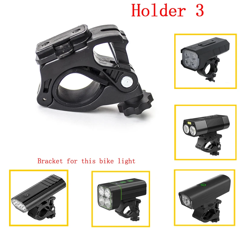 Support de lumière de vélo, 1 pièce, support de lumière de vélo, accessoires de vélo, Rotation à 360 degrés, support de lampe de poche de vélo