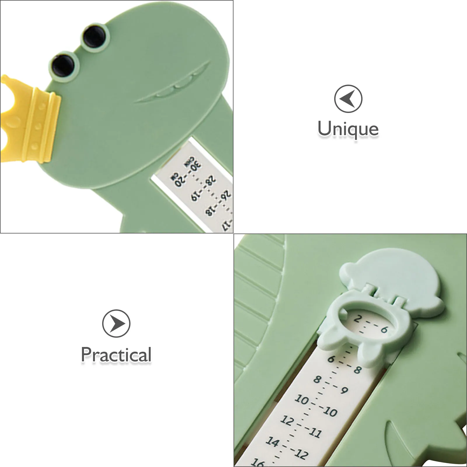 Foot Measurement Ruler Universal Shoe Size Gauge Cartoon Measuring Device for Accurate Feet Length Tracking