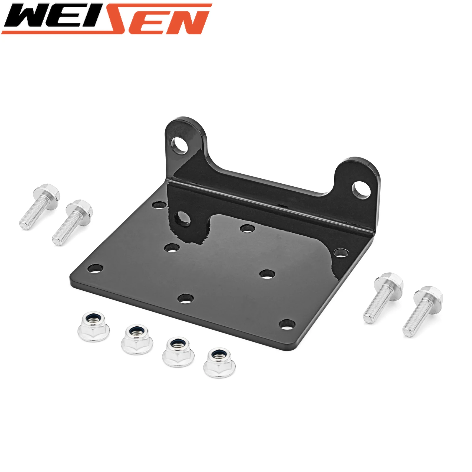 UTV Accessories Front Bumper Winch Mount Plate Kit Steel For 2019+ Kawasaki Mule Pro MX KAF700ANFNL