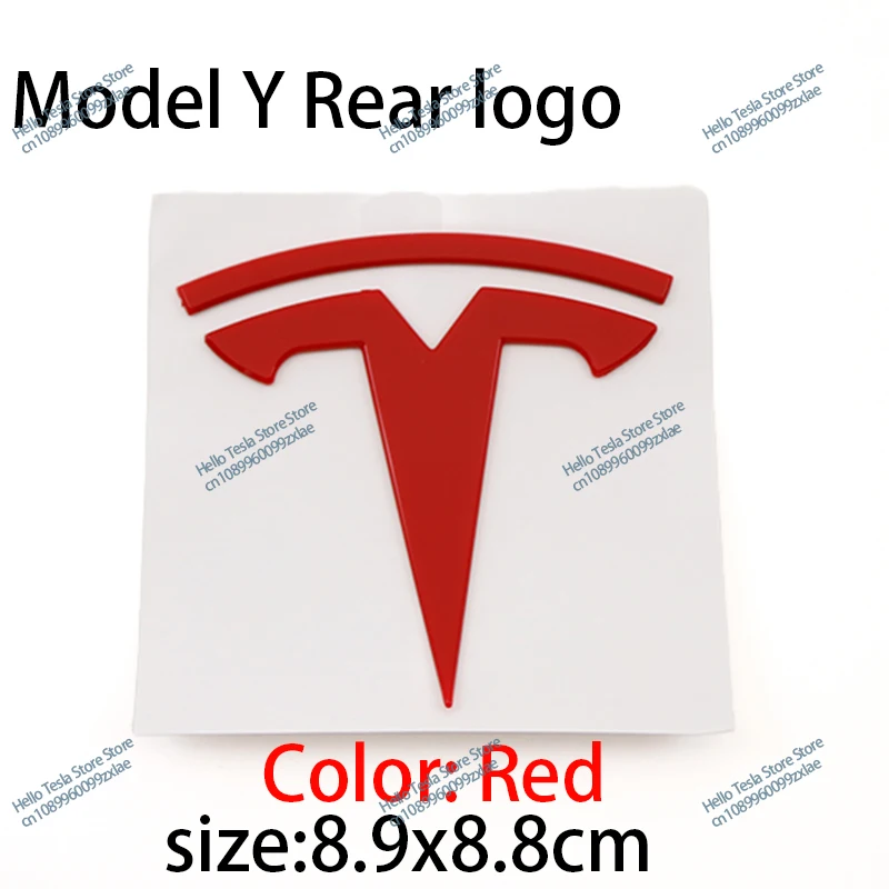 Car Front Bonnet Grill Rear Boot Tailgate Emblem Logo Badge Sticker For Tesla Model X Model S Y 3 Roadster P75D P85D P90D P100D