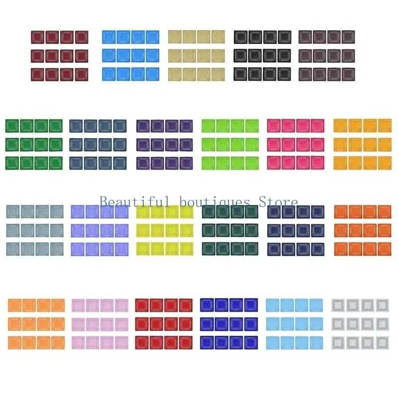 

U4LF 12PCS Flower Headscarf Set Adult Unisex Bandana Hiphop Headscarf Head Kerchief