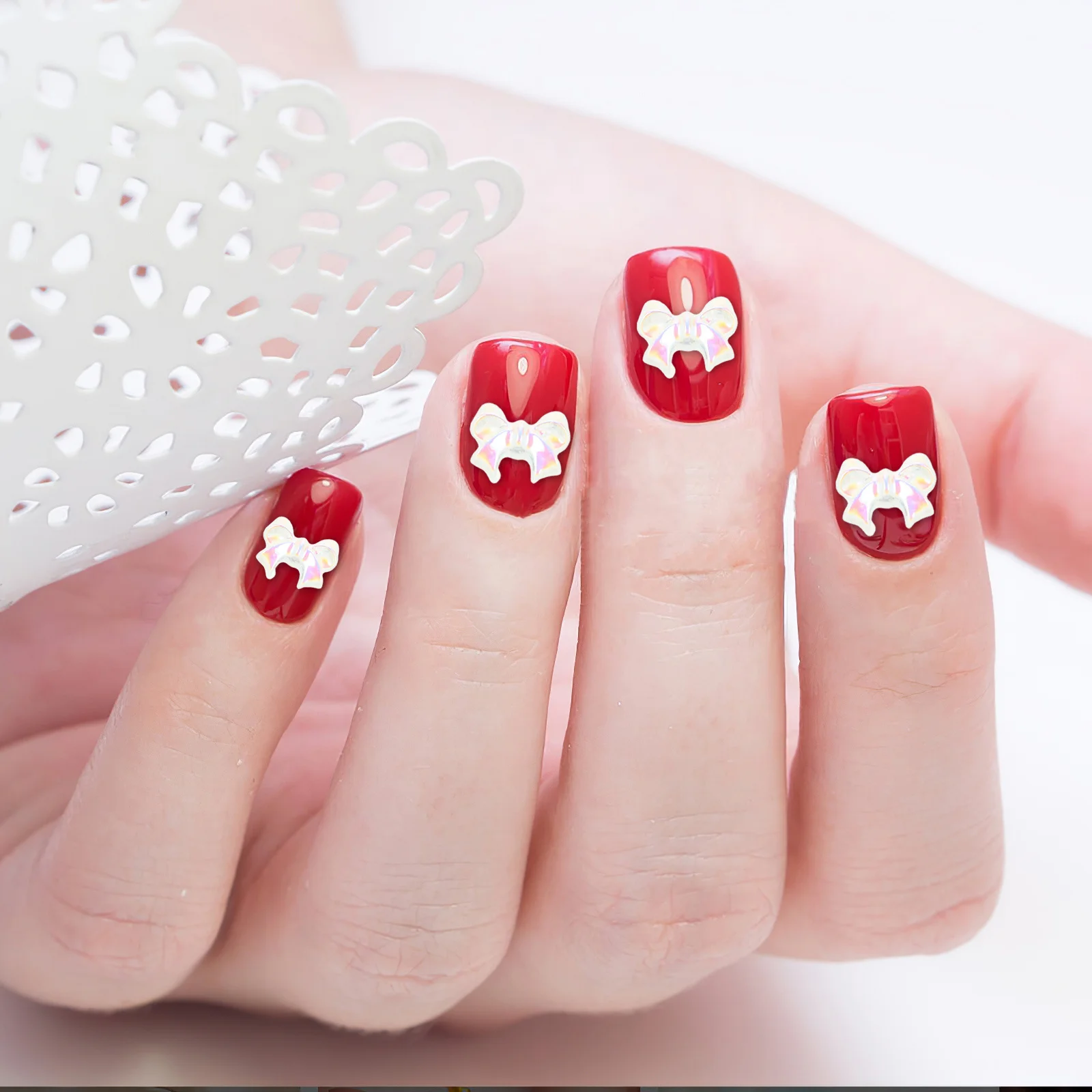 200 قطعة قوس قزحي الألوان مسمار السحر الراتنج ثلاثية الأبعاد فن الديكور DIY بها بنفسك هالوين عيد الميلاد الزفاف المراهقين اكسسوارات الملونة القوس سحر