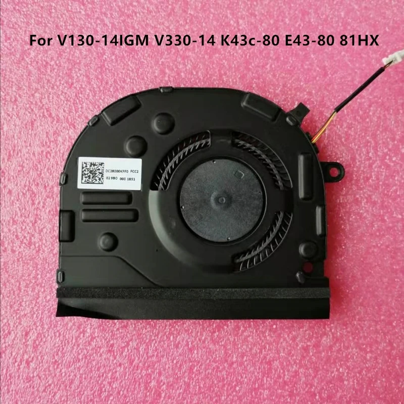 Brand New Original Laptop CPU GPU Cooling fans For Lenovo V130-14IGM V330-14 K43c-80 DC5V 0.5AE43-80 81HX