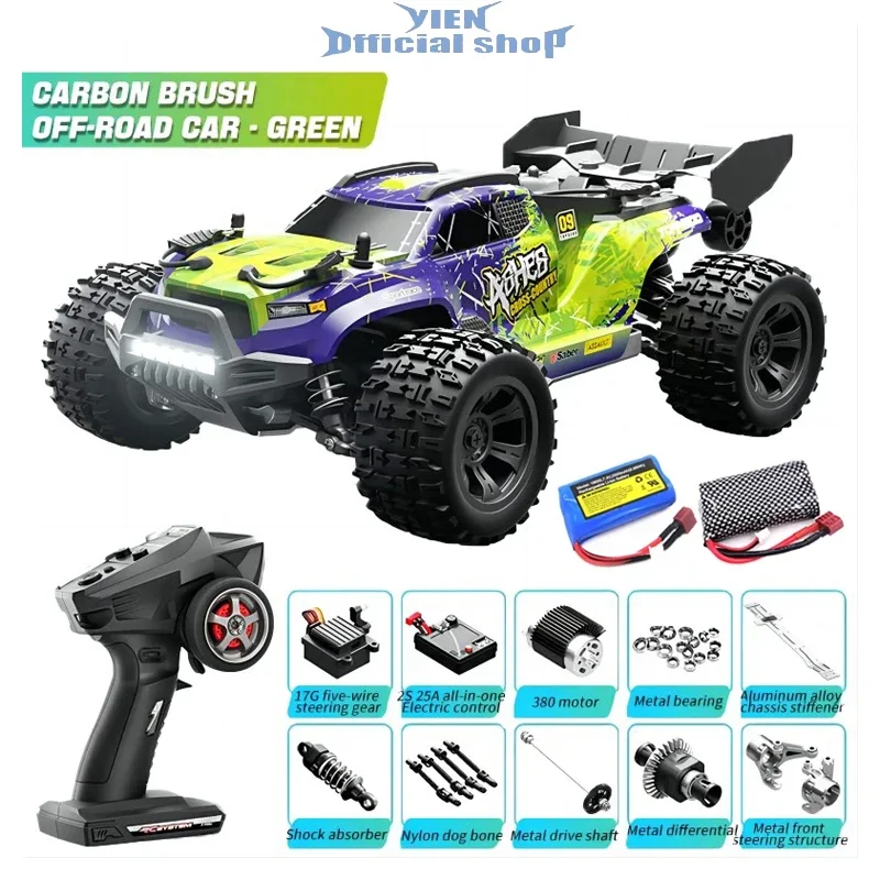 

WLtoys 1:18 SCY 18101 40KM/H 4WD RC Car With LED Remote Control Cars High Speed Drift Monster Truck for Kids VS 144001 Toys