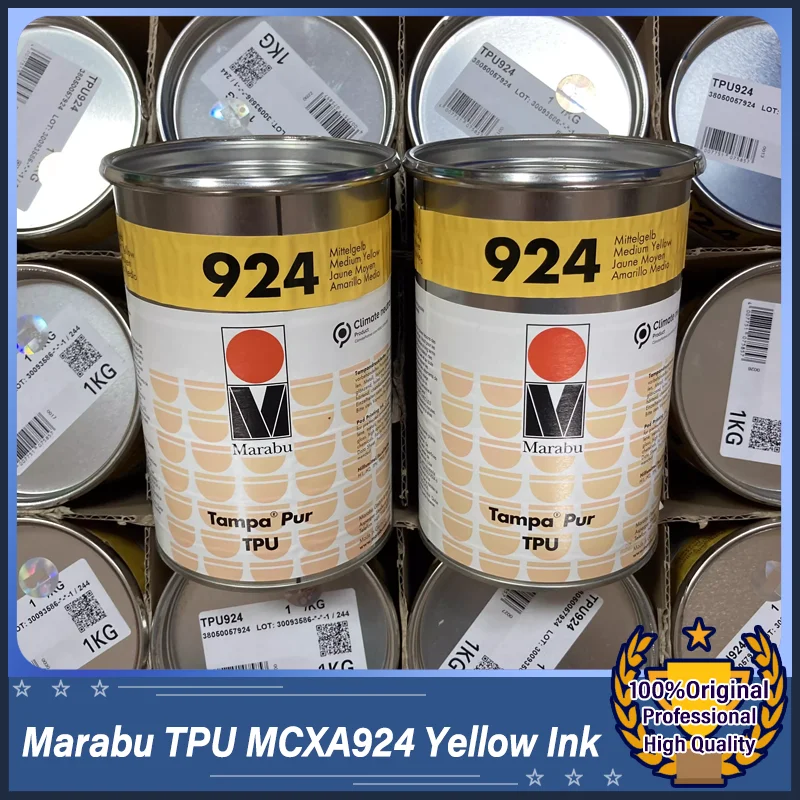 Marabu TPU MCXA924 Yellow – Premium Pad Printing Ink for Eyewear Lenses