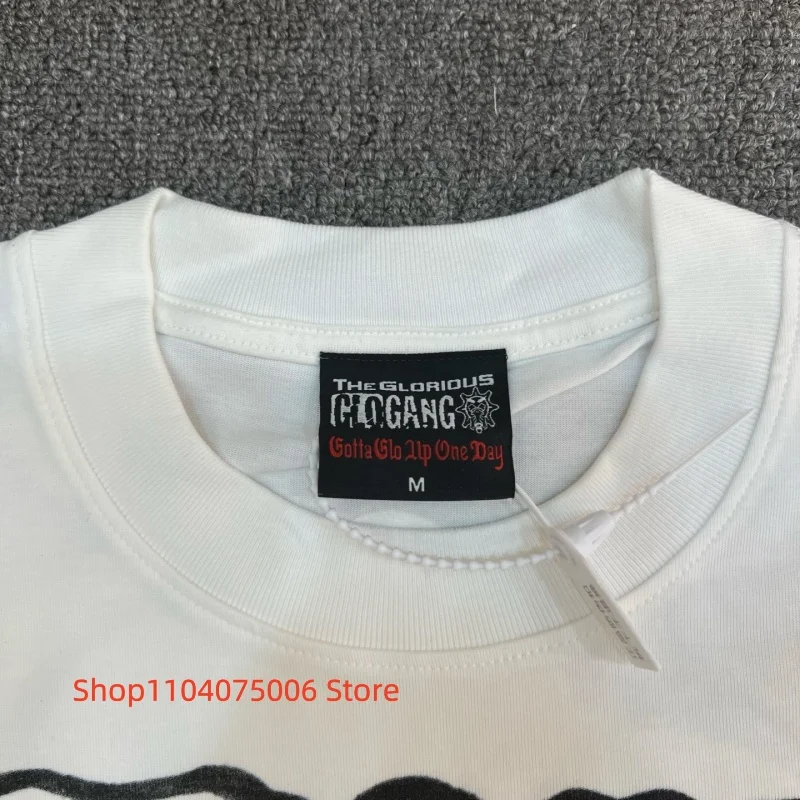 Premium Glo Gang Cotton T-Shirt With Stylish Print Streetwear Fashion Soft Fabric For Men And Women Summer Wear