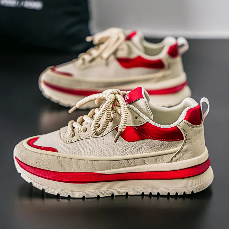 Skateboarding Basketball Shoes Popular in Spring 2025 Man Sports Shoes Fashionable Breathable Anti Slip Running Sneakers For Men
