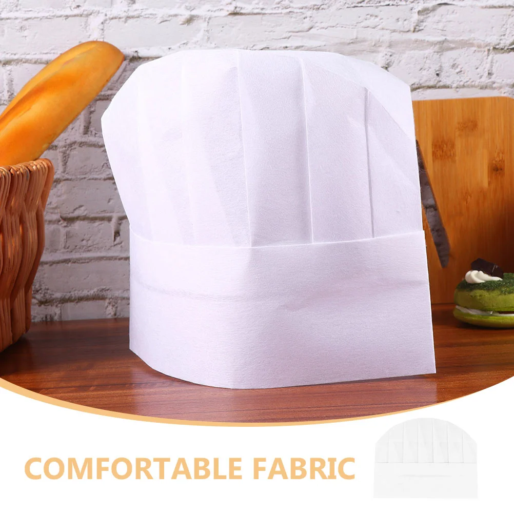 12 Pcs Chef Hat Kids Catering Uniform Hats Bakers Cosplay Paper Serving Simple Style