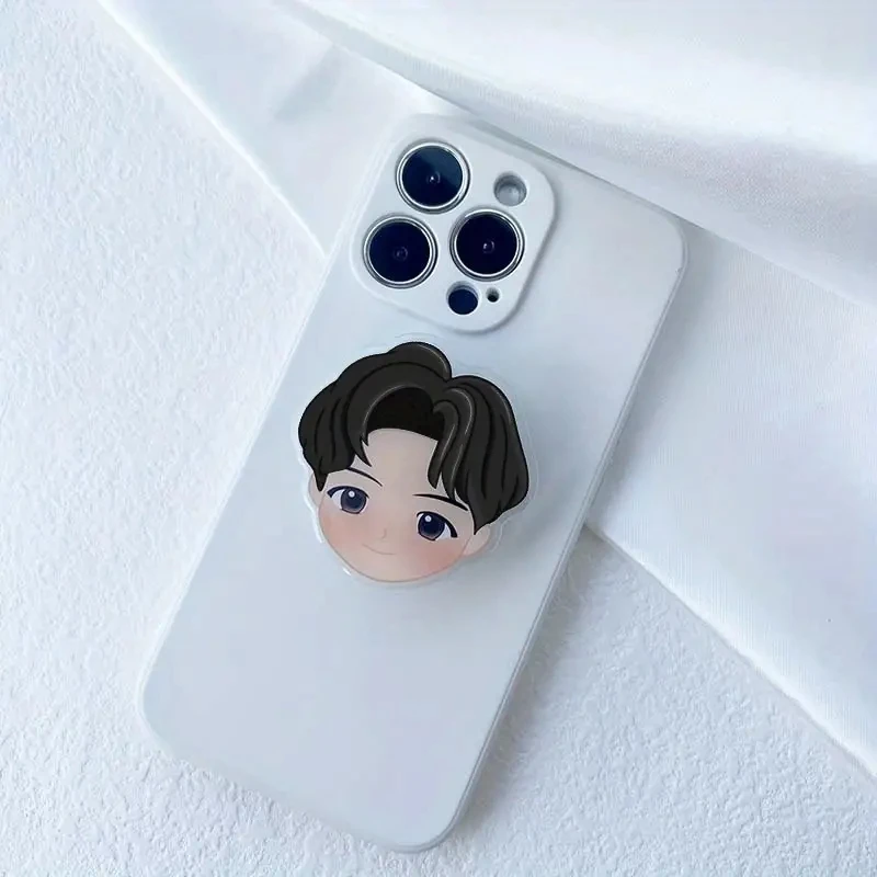 Coreano popolare Idol Boy Group Phone Stand acrilico presa Grip Holder retrattile Lazy Stand Anime Character Phone Holder