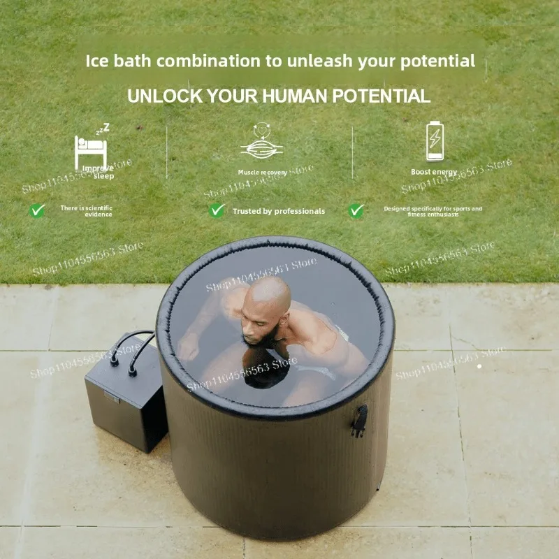 Inflatable ice tub, large-capacity cold water soaking pool, home cold compress, muscle relaxation after exercise