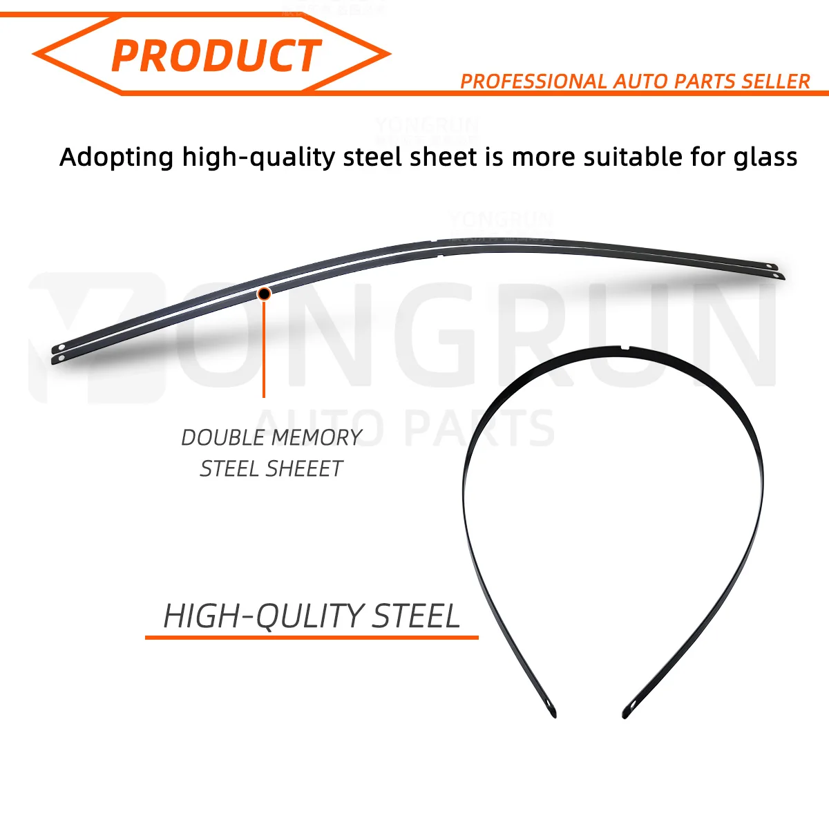 Auto-Scheibenwischerblatt Universal 13 bis 28 Zoll Top-Lock Frontwischer Ersatz Leise Langlebig Allwetter Auto-Zubehör – Detail 6