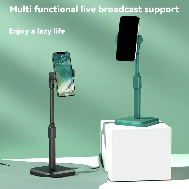 360° Adjustable Angle & Height Desktop Phone Stand - The Perfect Lazy Phone Holder for All Phones!