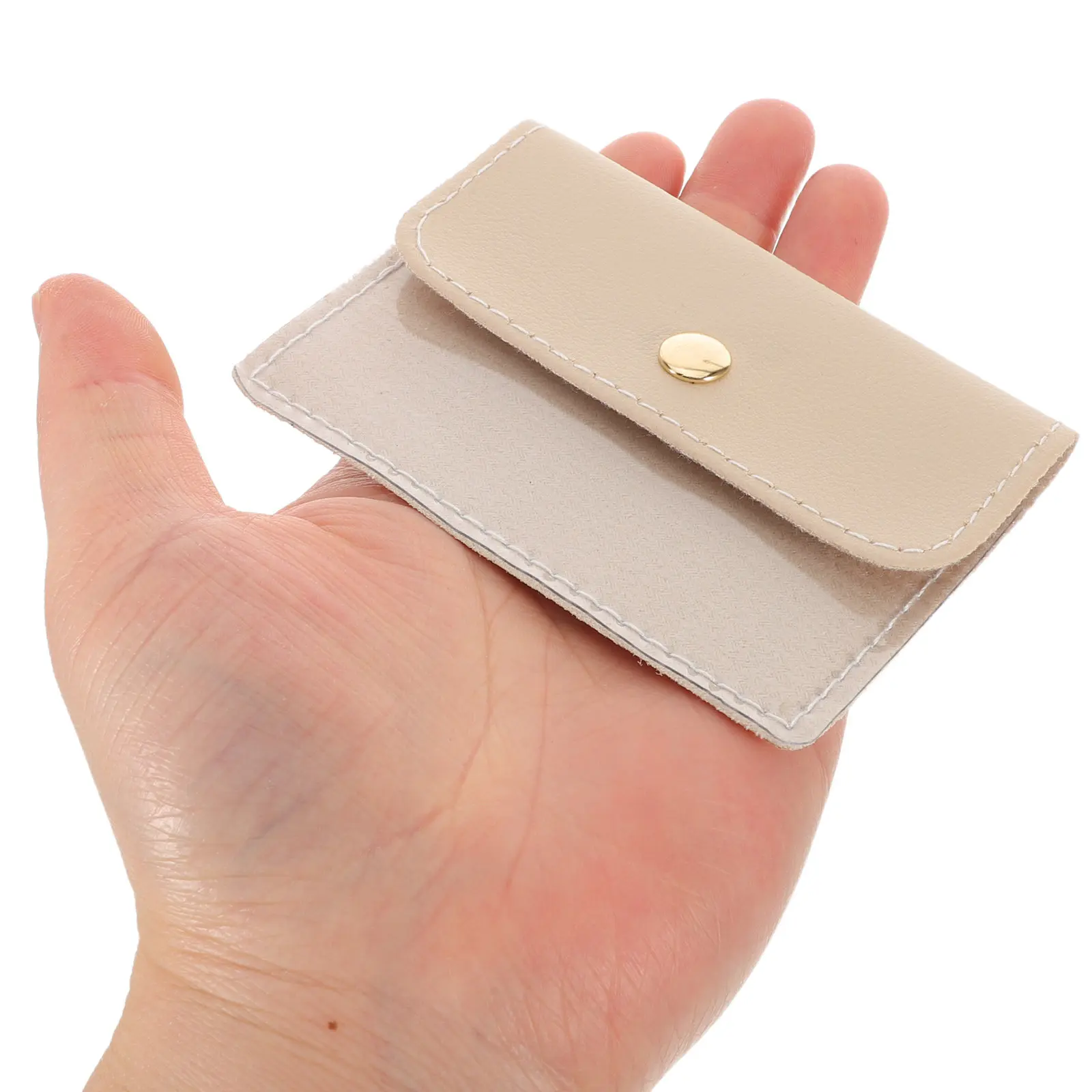 

Набор из 5 мини-прозрачных органайзеров для украшений, 4-дюймовые прозрачные сумки на кнопках, портативные дорожные мешочки для хранения браслетов