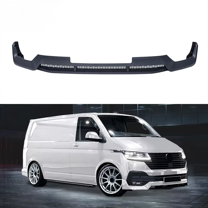 

Front Bumper Lip Spoiler Sportline Style Car Body Kit for V-w T6.1 2019+ Car Bumper Lower Factory Producecustom