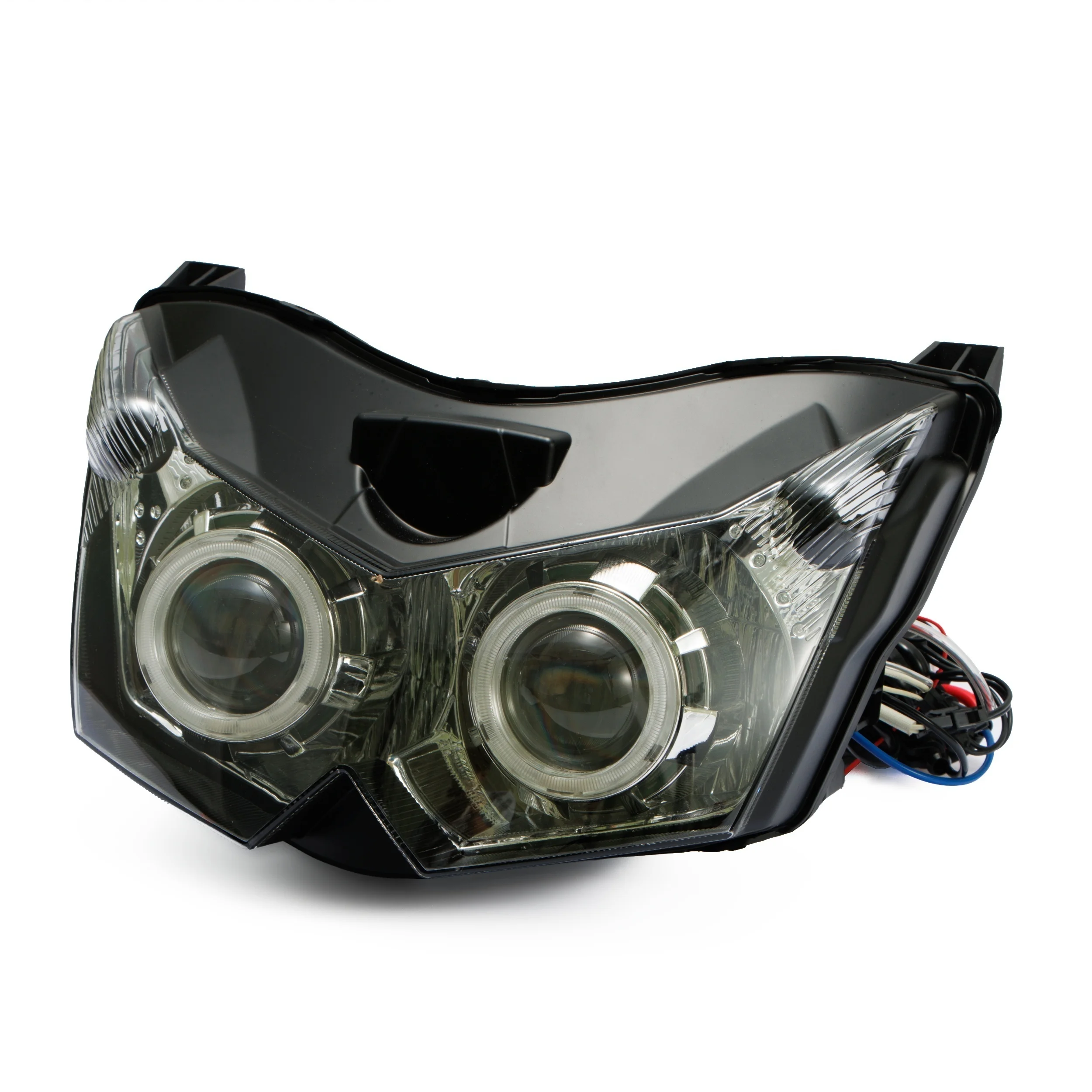 -LAM Fit for Kawasaki Z1000 2007 - 2009 Z750 ZR750L 2007 - 2011 Motorcycle Headlamp Angel Eyes HID Headlight