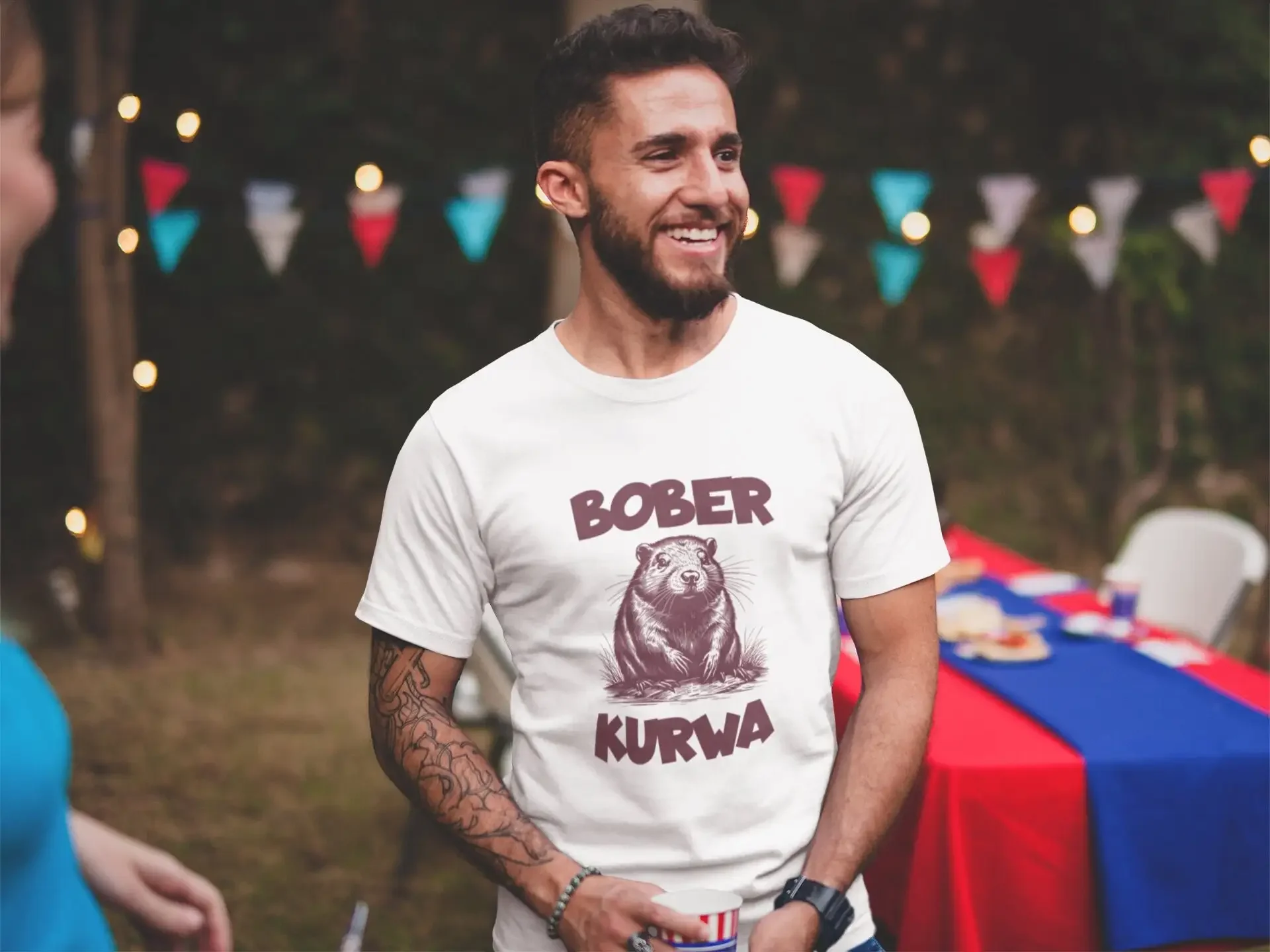 Bober Kurwa Funny T shirt Beaver Polish Offensive Meme