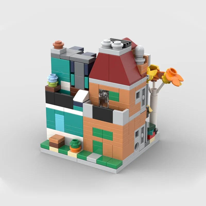 312 قطعة MOC صغيرة وحدات الكتب نموذج مصغر اللبنات تجميع فكرة هدايا عيد الميلاد التعليم لعبة الطوب عيد ميلاد الاطفال