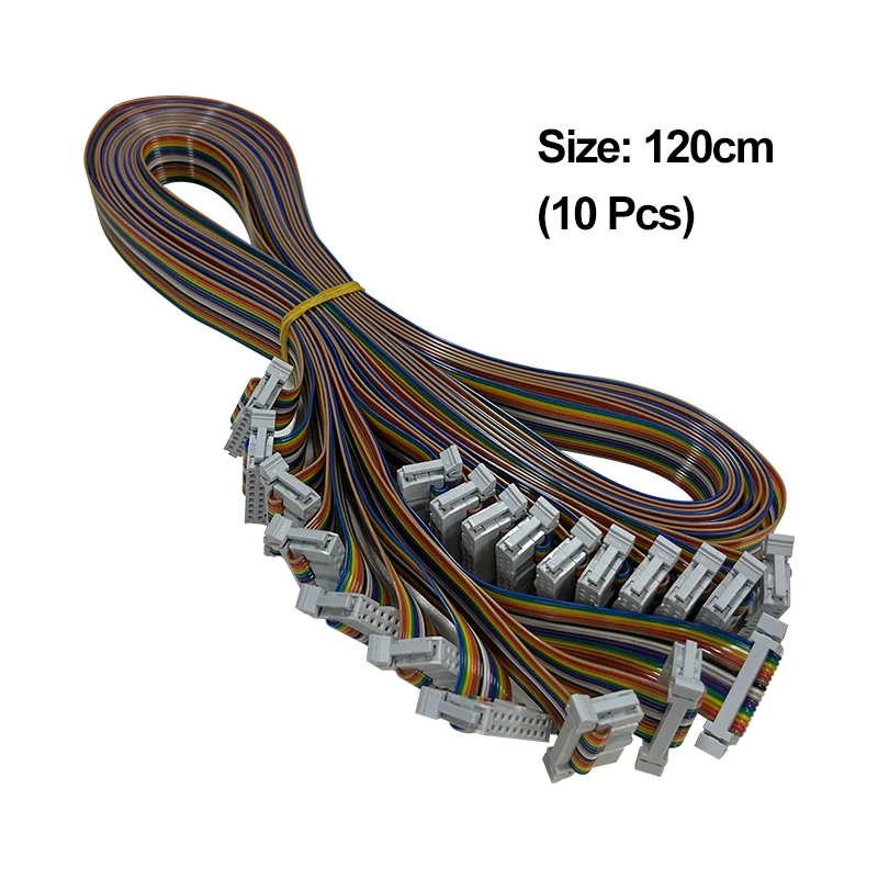 20 PCS 2.54mm pitch 16 PIN Color Flat Ribbon Data Cable FOR Connecting modules and receiving cards