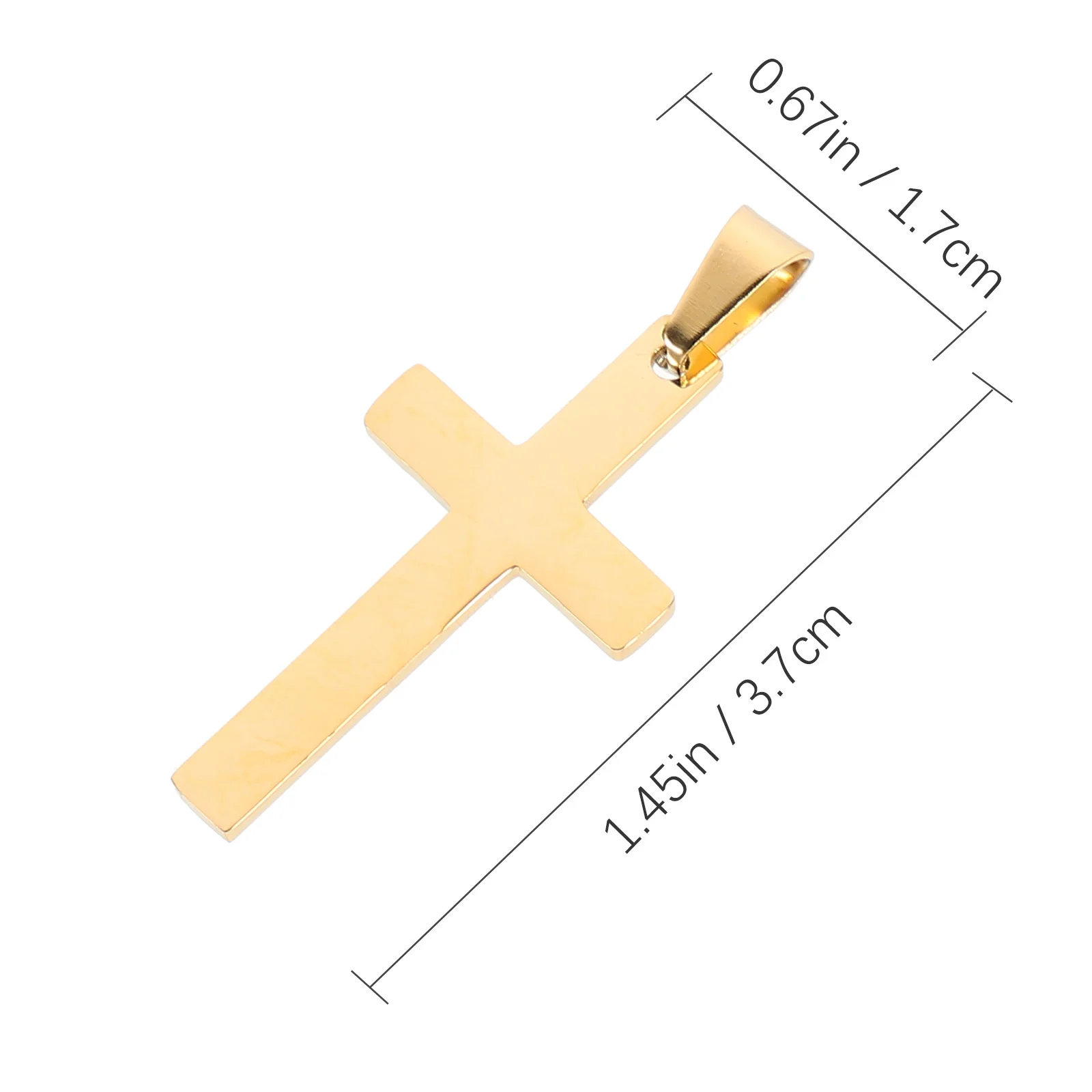3 قطعة المعلقات دائم اكسسوارات الديكور بسيطة لسوار مفتاح سلسلة DIY مجوهرات سحر الصليب قلادة