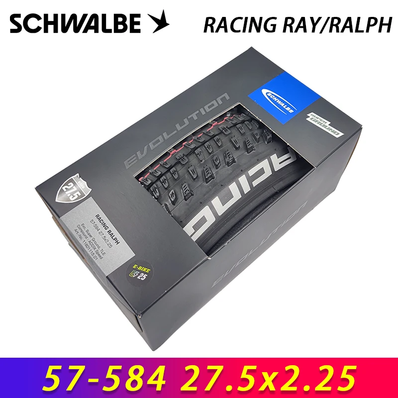 SCHWALBE Original RACING RAY/RALPH 27.5x2.25 Tubeless Folding Tire for XC Tracks Road Gravel MTB Off-Road Cycling Parts