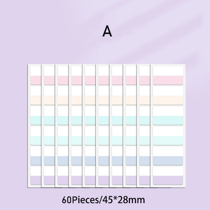 Stockholm amm-Notes autocollantes en l'horloge, 60/120/240 pièces/paquet, autocollants d'index, fournitures scolaires créatives