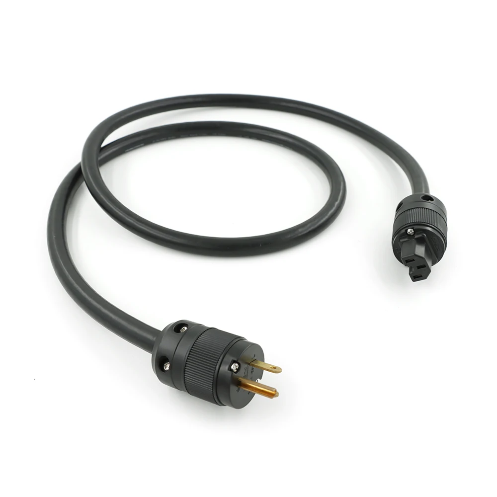 High Quality FP-314Ag OFC EU/US Power Cable HIFI AC Mains Power Cable with Gold Plated P078 Plug