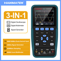 Hanmatek Digital Oscilloscope Multimeter Signal Generator Source 3 in 1 Multifunction 2 Channel Electronic Component Tester