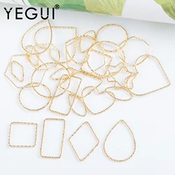 YEGUI MA22,jewelry accessories,pass REACH,nickel free,18k gold plated,copper metal,charms,jewelry makeing,diy earrings,10pcs/lot