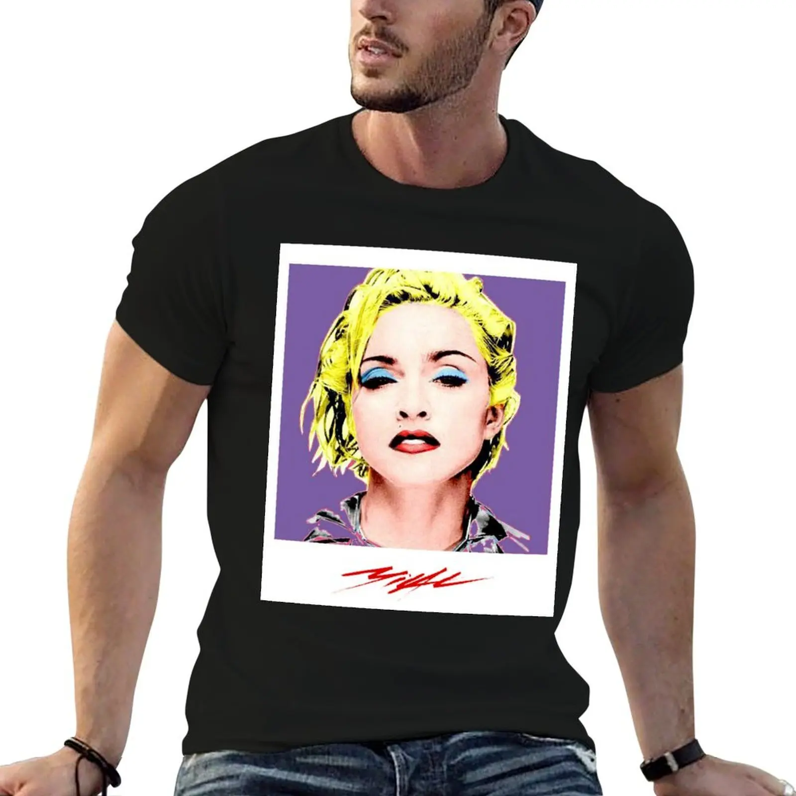 

art fan t T-Shirt for for graphic t funny shirts PURPLE Madonna shirts man POP graphic - man