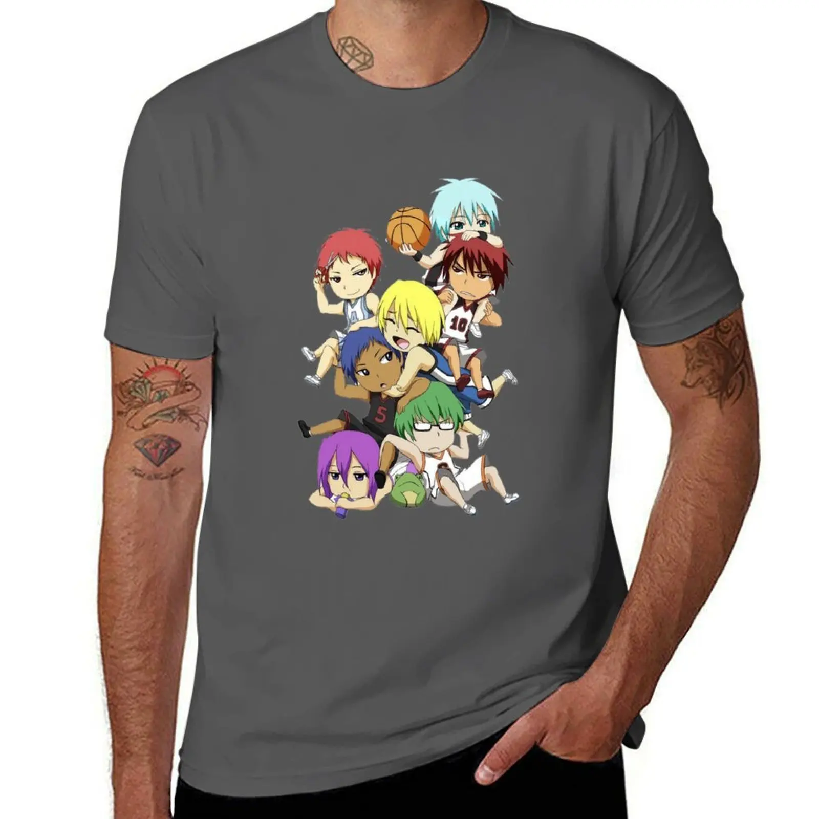 

Kuroko no Basket Chibi T-Shirt man t shirt designer t shirts for man slim fit T-Shirt
