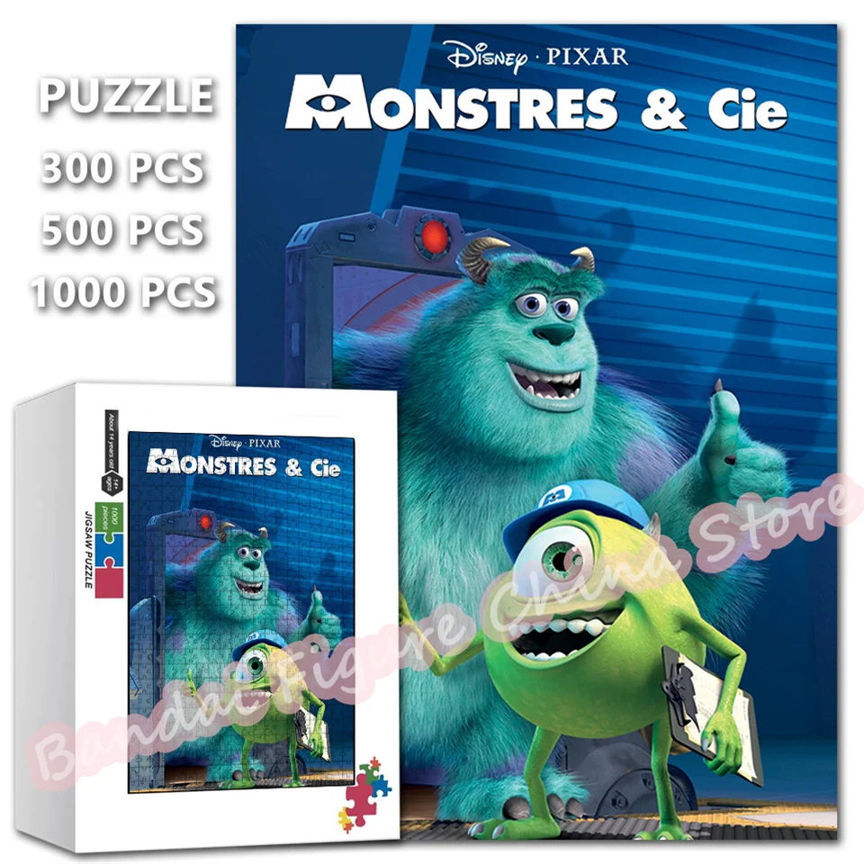 Disney Cartoon Movies Print Jigsaw Puzzle, crianças Decompress brinquedos educativos, presentes, 300 pcs, 500 pcs, 1000 pcs